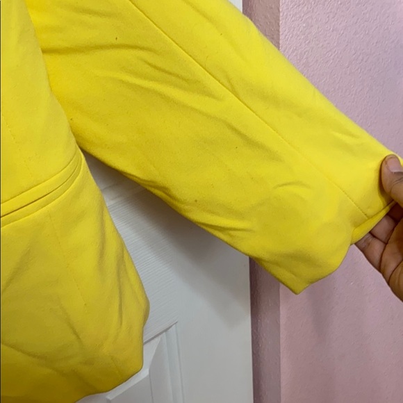 Bright Yellow Long Sleeve Blazer - Picture 5 of 8